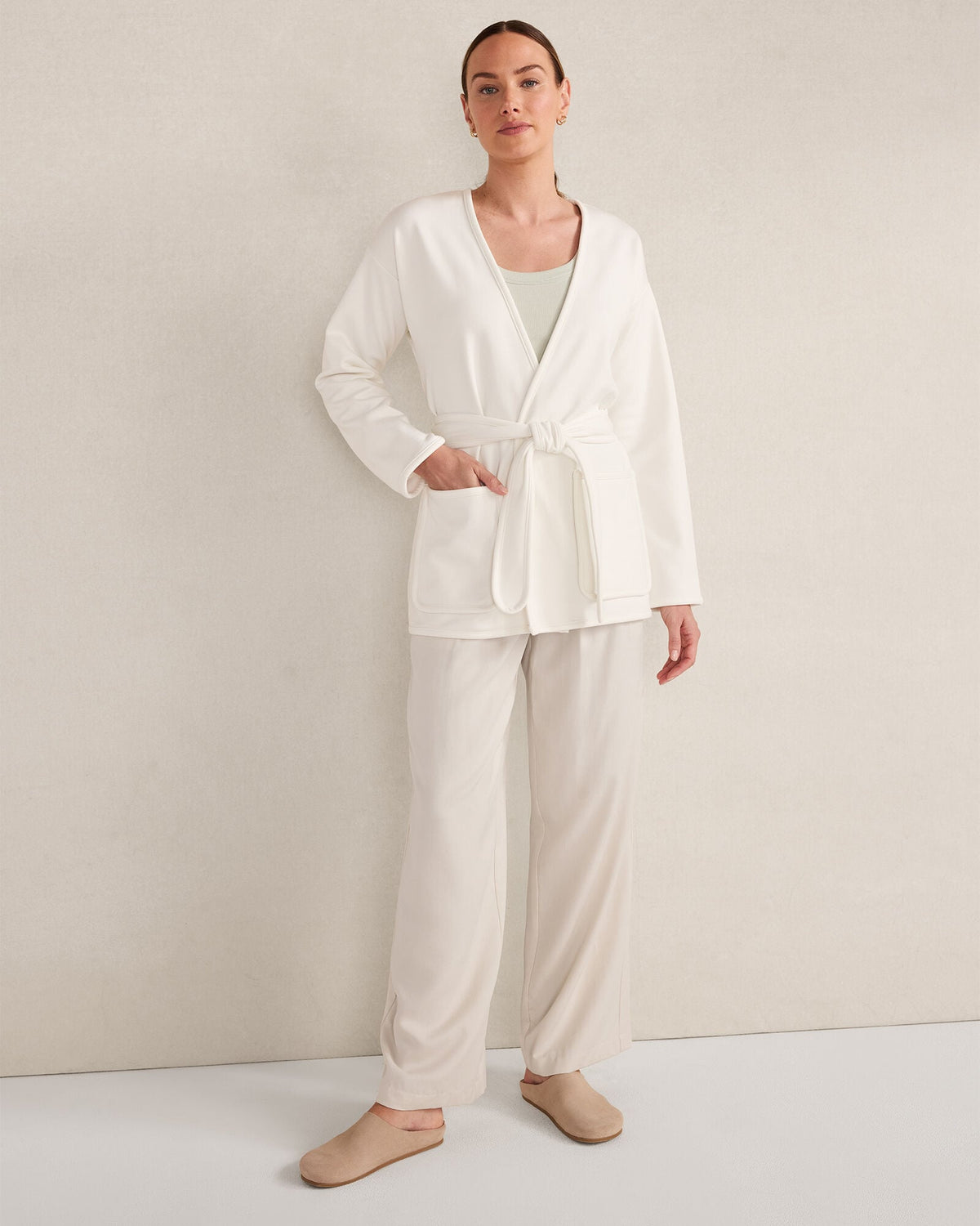 SOFT-BRUSHED FLEECE WRAP | Talbots