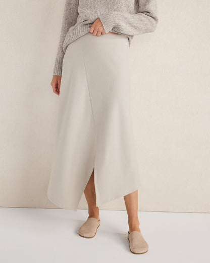 WOOL BLEND SPLIT HEM SKIRT | Talbots