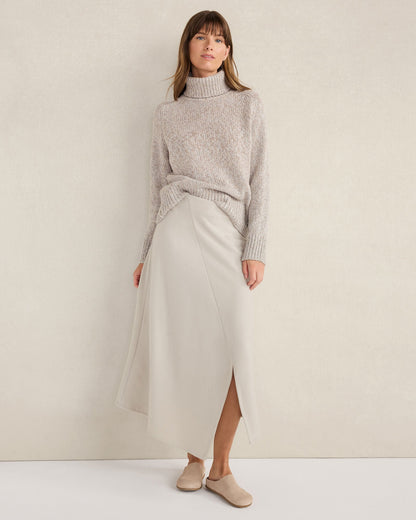 WOOL BLEND SPLIT HEM SKIRT | Talbots