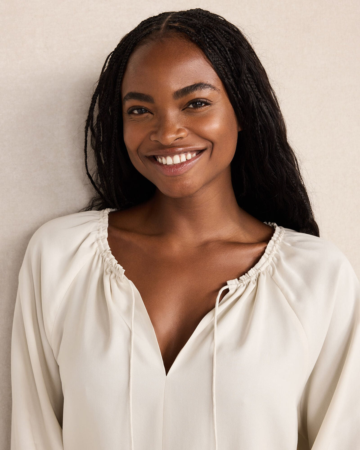 WASHED SPLIT NECK TOP | Talbots
