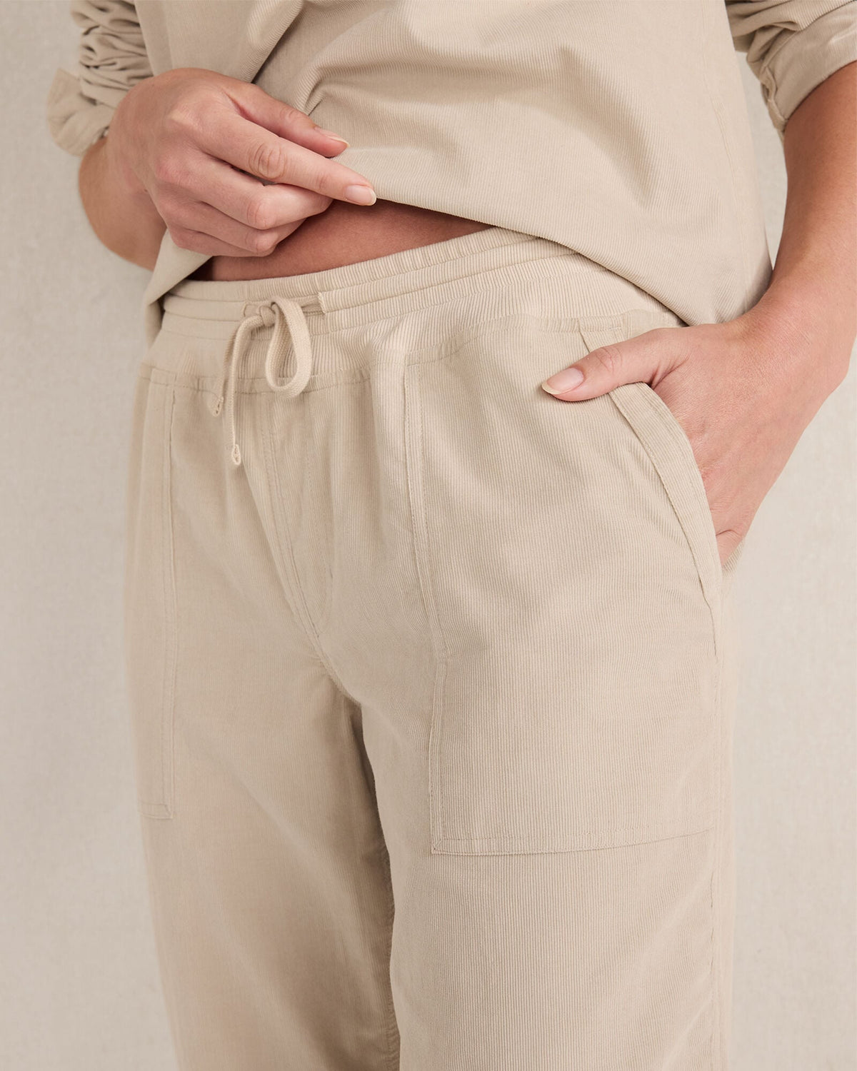 COTTON CORDED JOGGER | Talbots