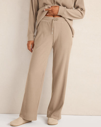 OTTOMAN RIB STRAIGHT LEG PANTS | Talbots