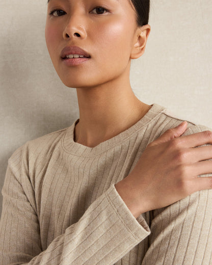 LUREX RIB KNIT TOP | Talbots