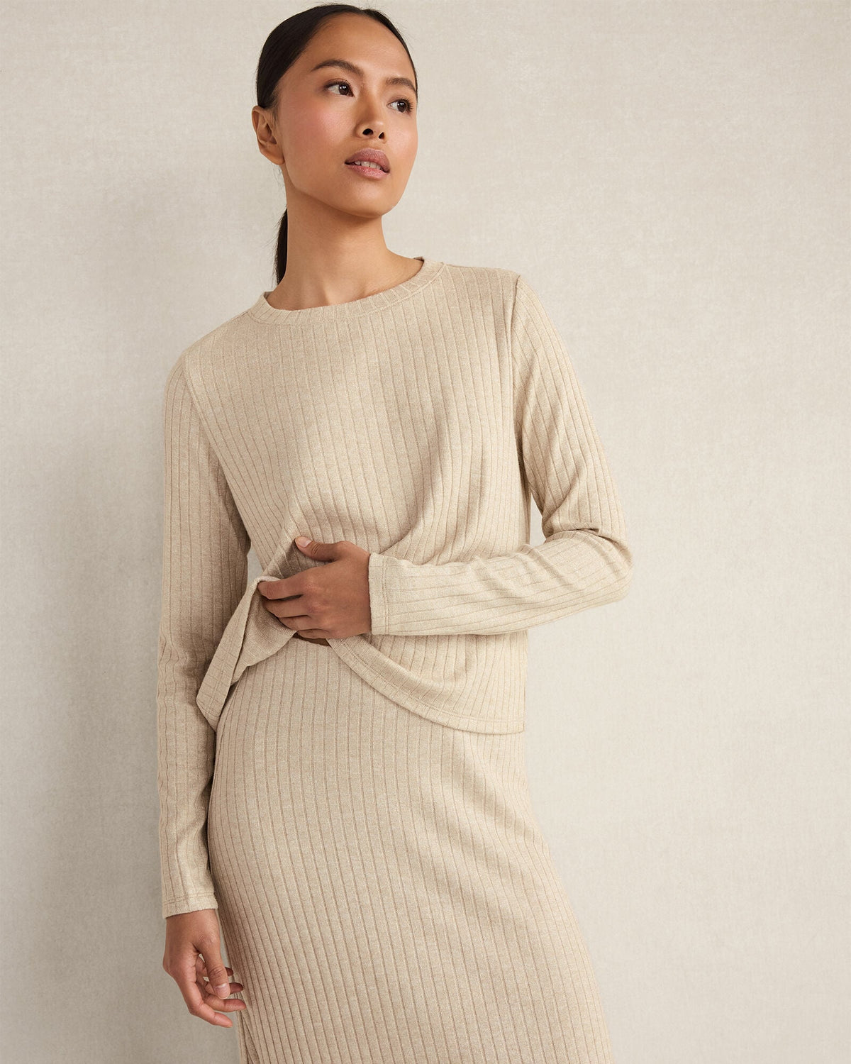 LUREX RIB KNIT TOP | Talbots