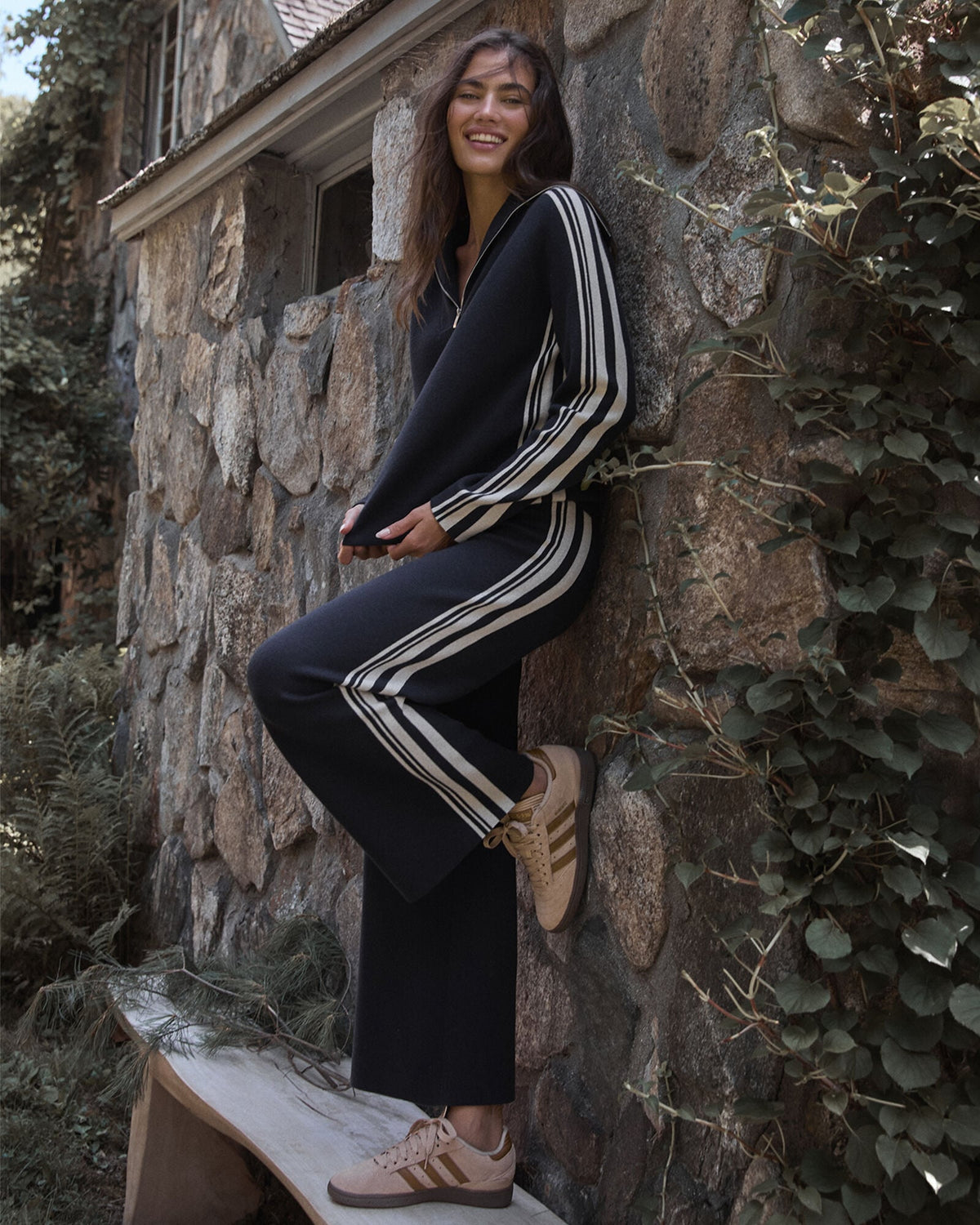 SPORTY STRIPE HALF-ZIP PULLOVER | Talbots