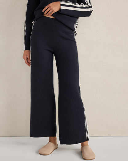 SPORTY STRIPE STRAIGHT LEG PANTS | Talbots