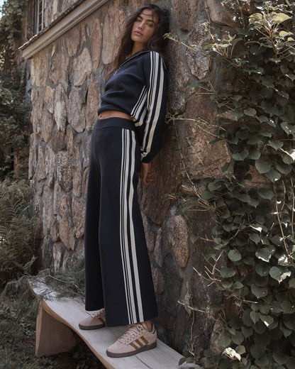 SPORTY STRIPE STRAIGHT LEG PANTS | Talbots