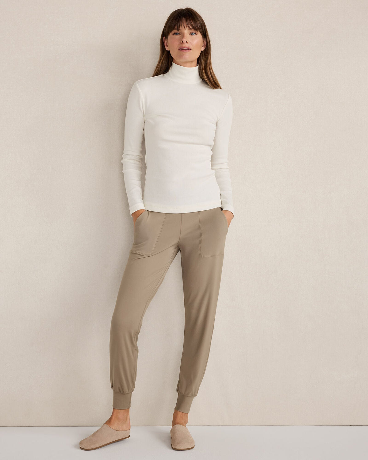 ORGANIC COTTON MOCKNECK LONG SLEEVE TEE | Talbots