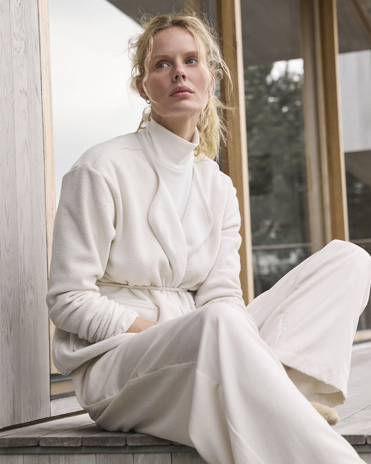 ORGANIC COTTON MOCKNECK LONG SLEEVE TEE | Talbots