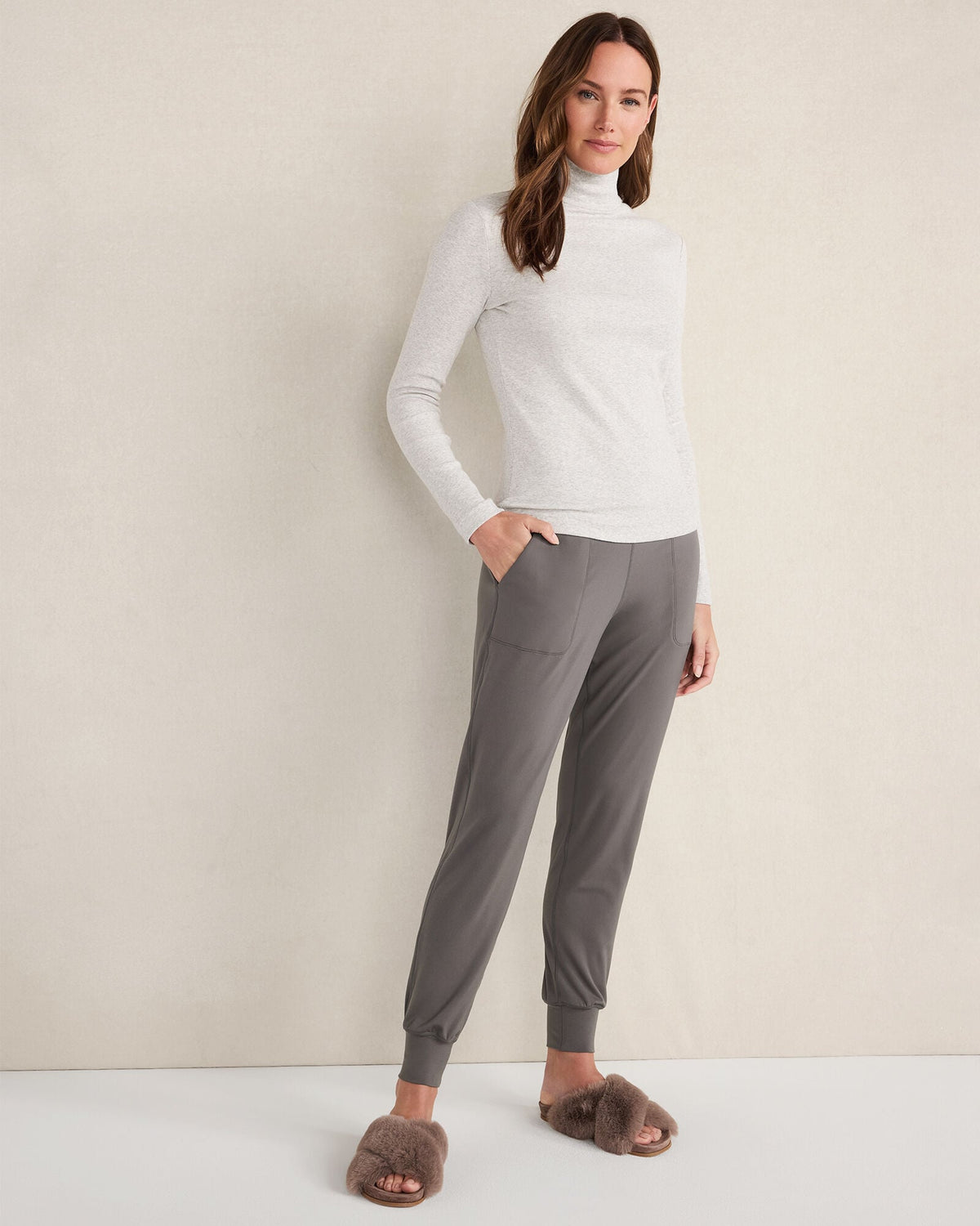 ORGANIC COTTON MOCKNECK LONG SLEEVE TEE | Talbots