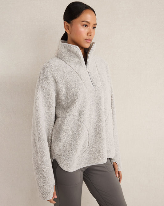 SHERPA HALF-ZIP MOCKNECK PULLOVER | Talbots