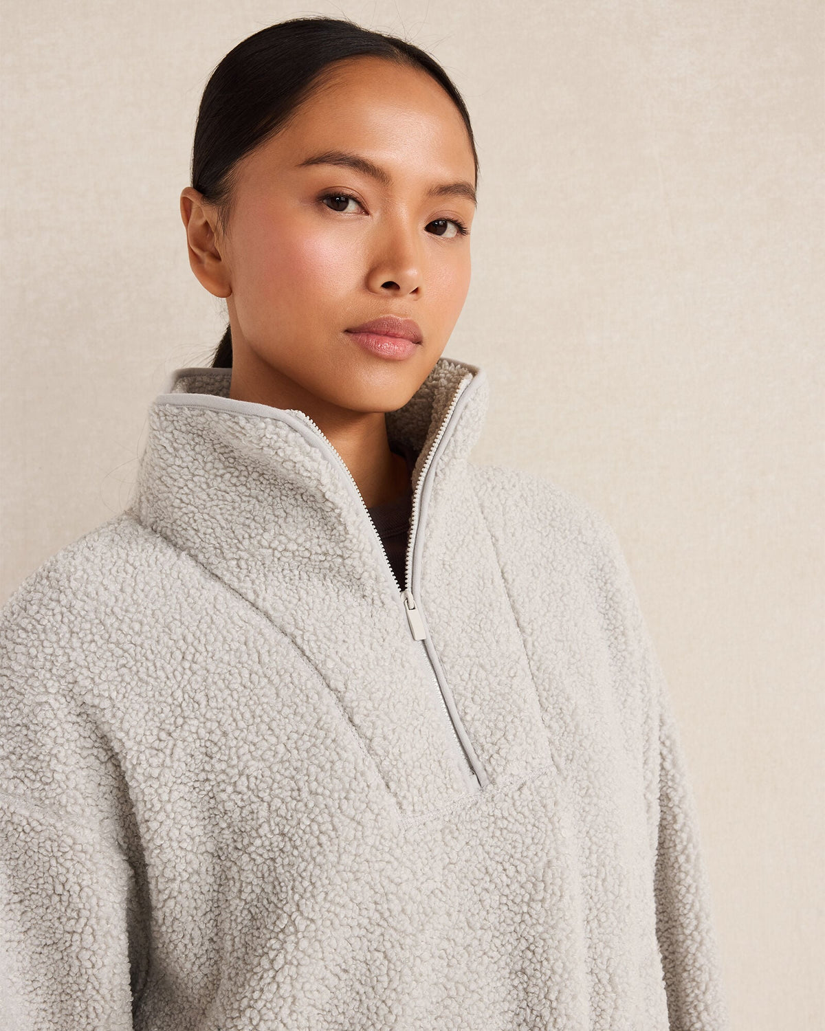 SHERPA HALF-ZIP MOCKNECK PULLOVER | Talbots