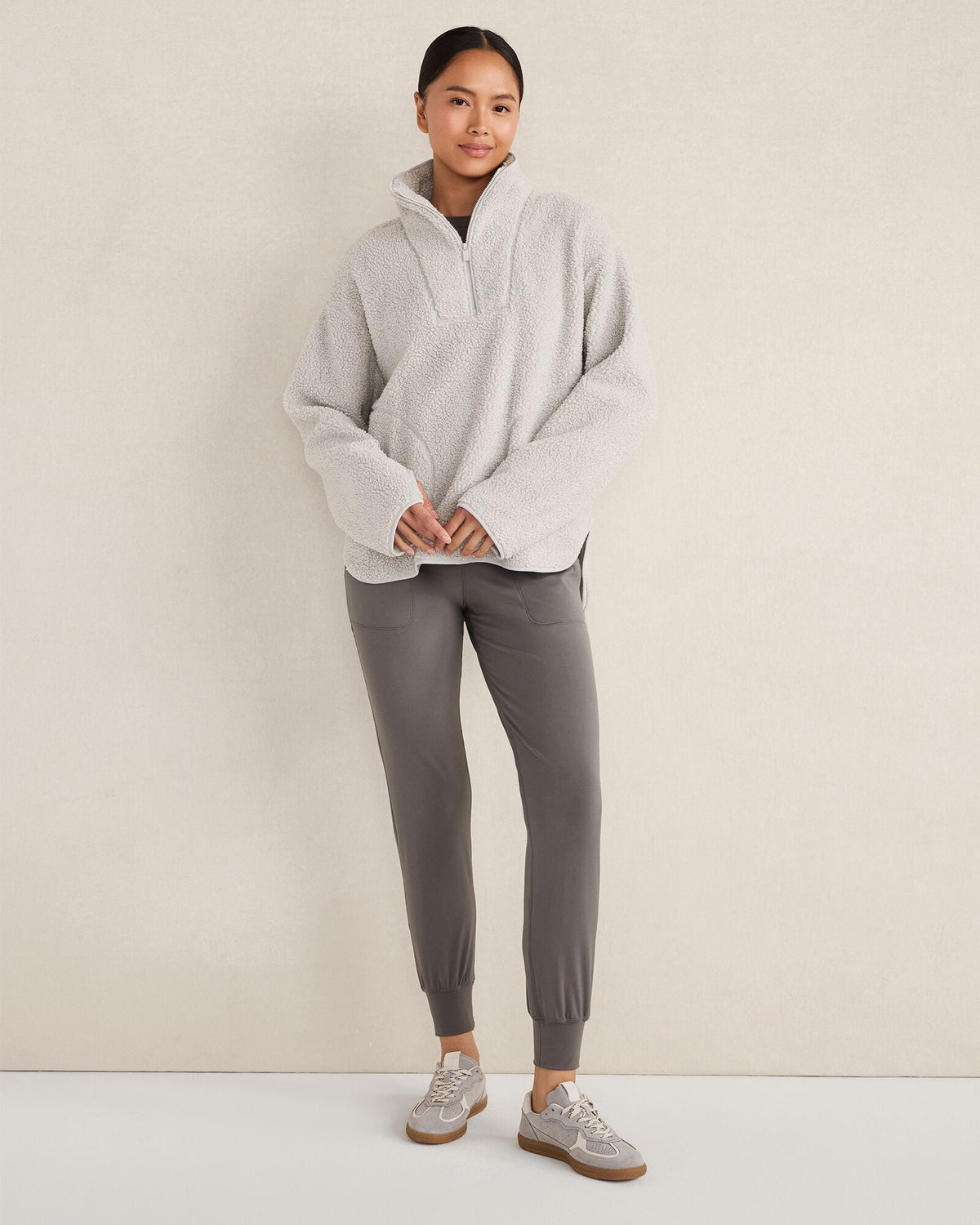 SHERPA HALF-ZIP MOCKNECK PULLOVER | Talbots