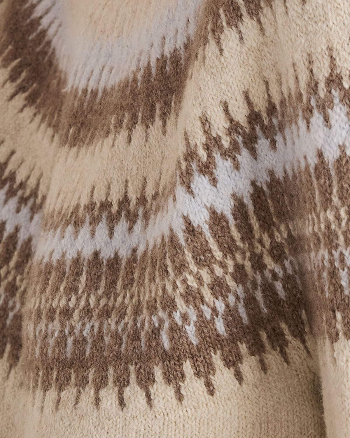 ORGANIC COTTON BLEND FAIR ISLE CABLE MOCKNECK SWEATER | Talbots