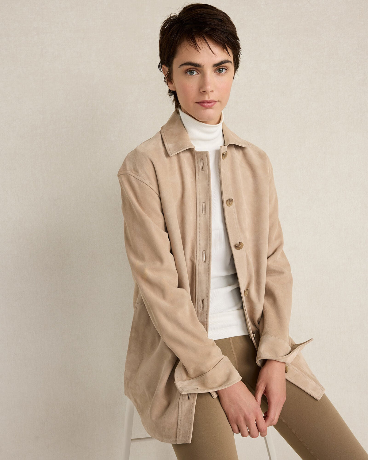 SUEDE SHACKET | Talbots