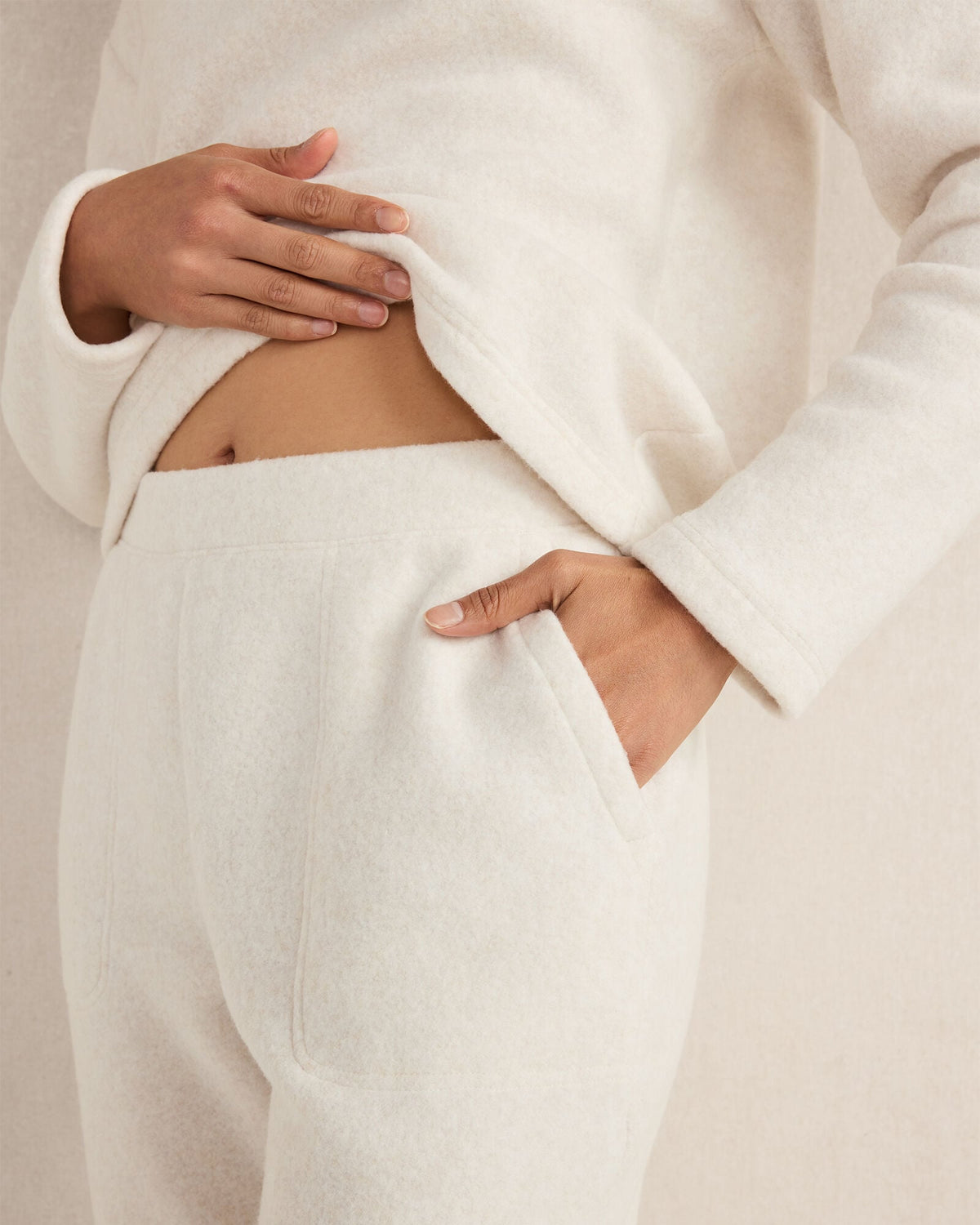 COMFORT FLEECE TAPERED PANTS | Talbots