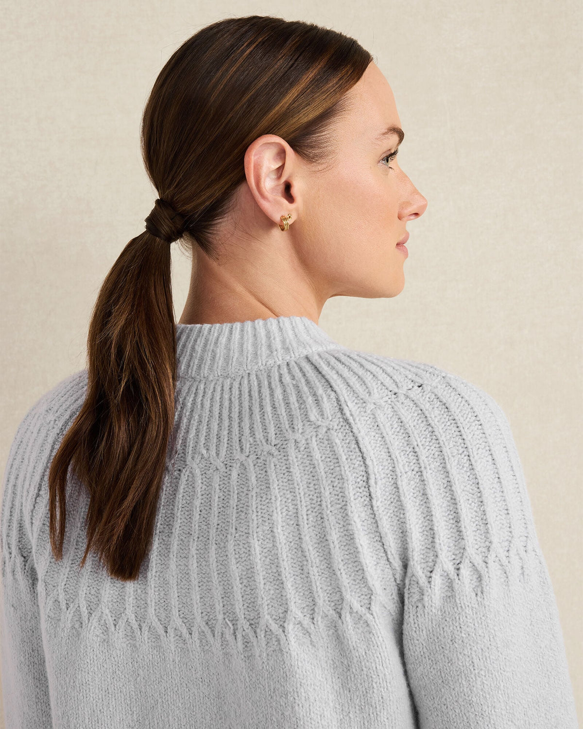 ORGANIC COTTON BLEND FAIR ISLE STITCH BOMBER | Talbots