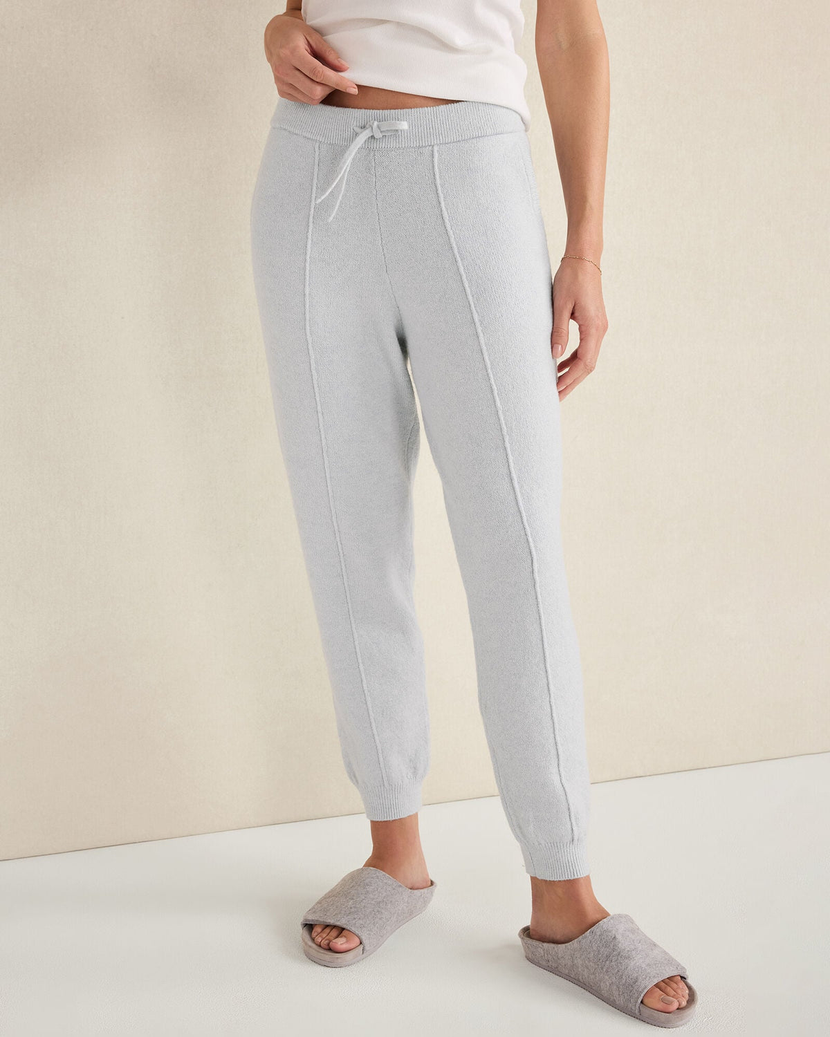 ORGANIC COTTON BLEND PINTUCK JOGGERS | Talbots