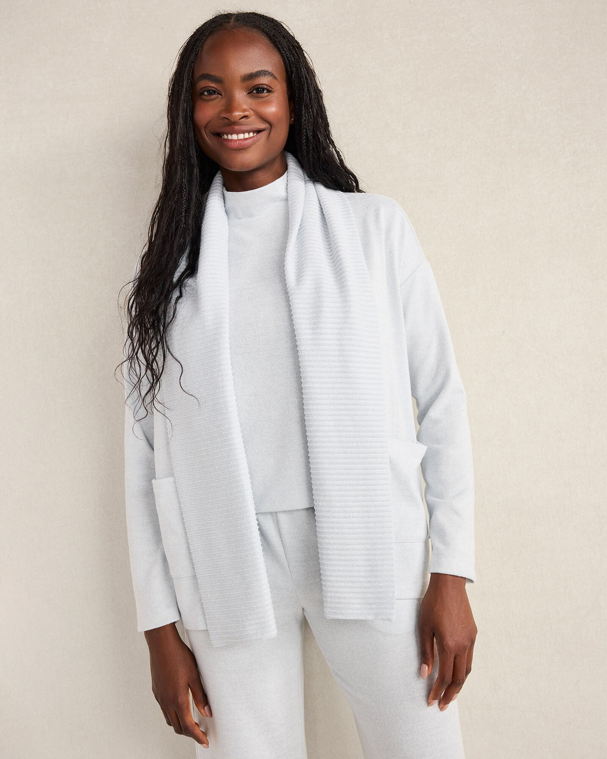 COZY KNIT OPEN FRONT CARDIGAN | Talbots