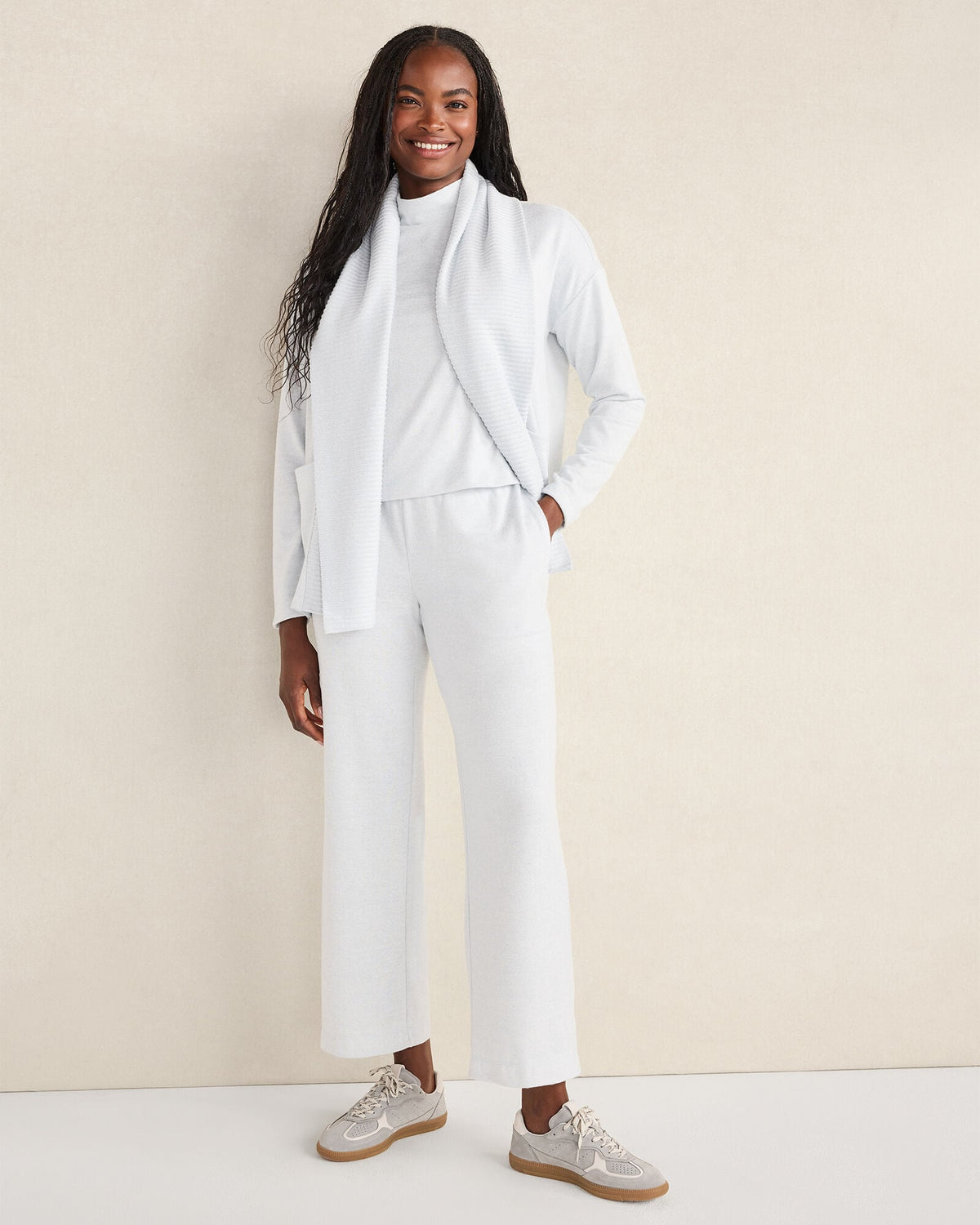 COZY KNIT OPEN FRONT CARDIGAN | Talbots