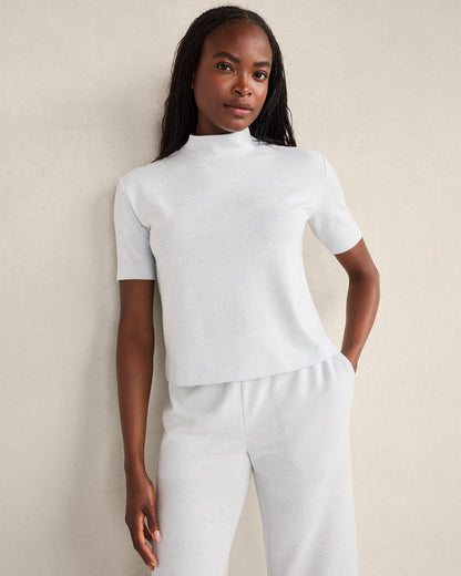 COZY KNIT MOCKNECK TOP | Talbots