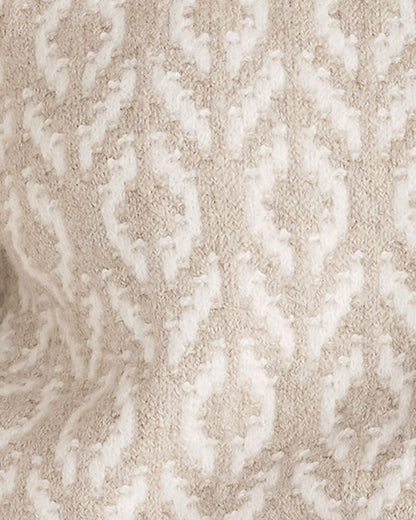 ORGANIC COTTON BLEND DIAMOND STITCH SWEATER | Talbots