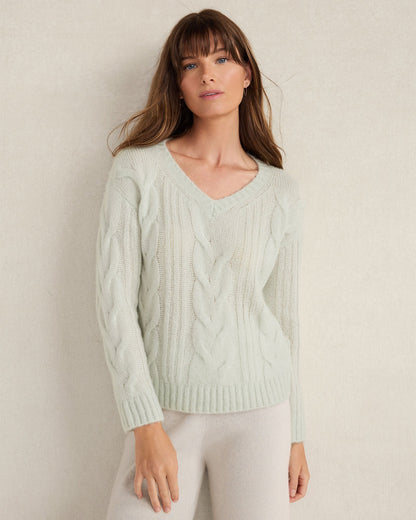 LOFTY KNIT V-NECK SWEATER | Talbots