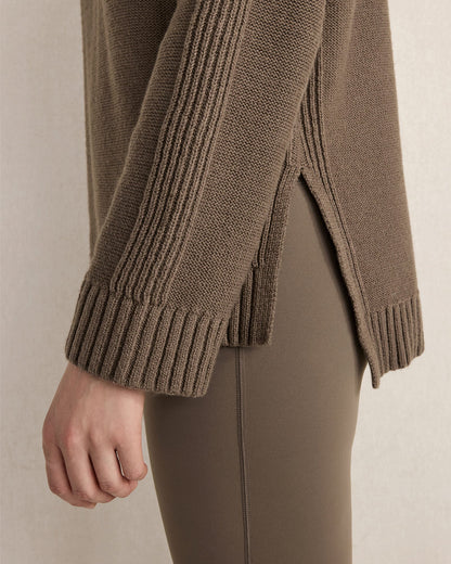 COTTON BLEND MOCKNECK SWEATER | Talbots