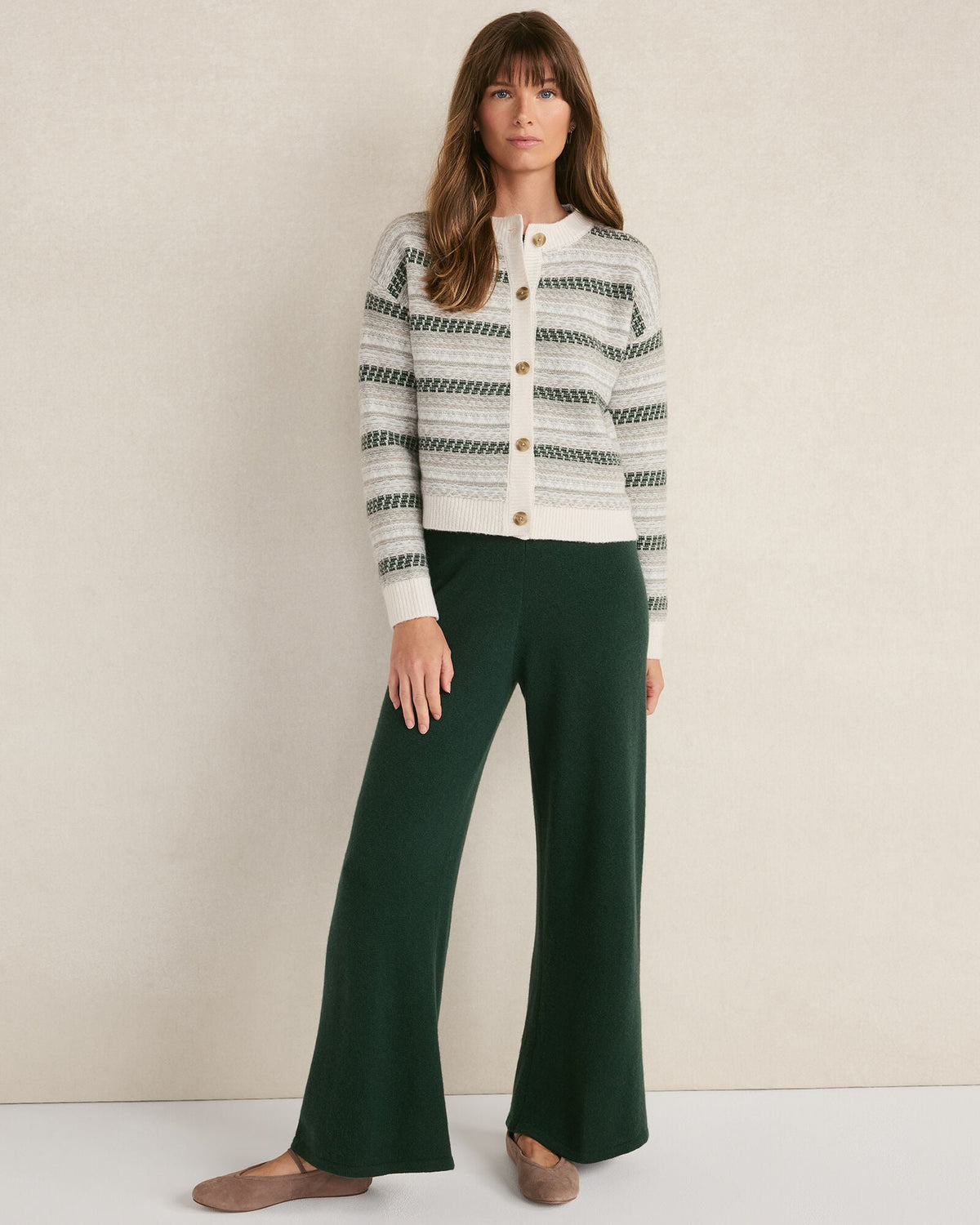 WOOL BLEND FAIR ISLE CARDIGAN | Talbots