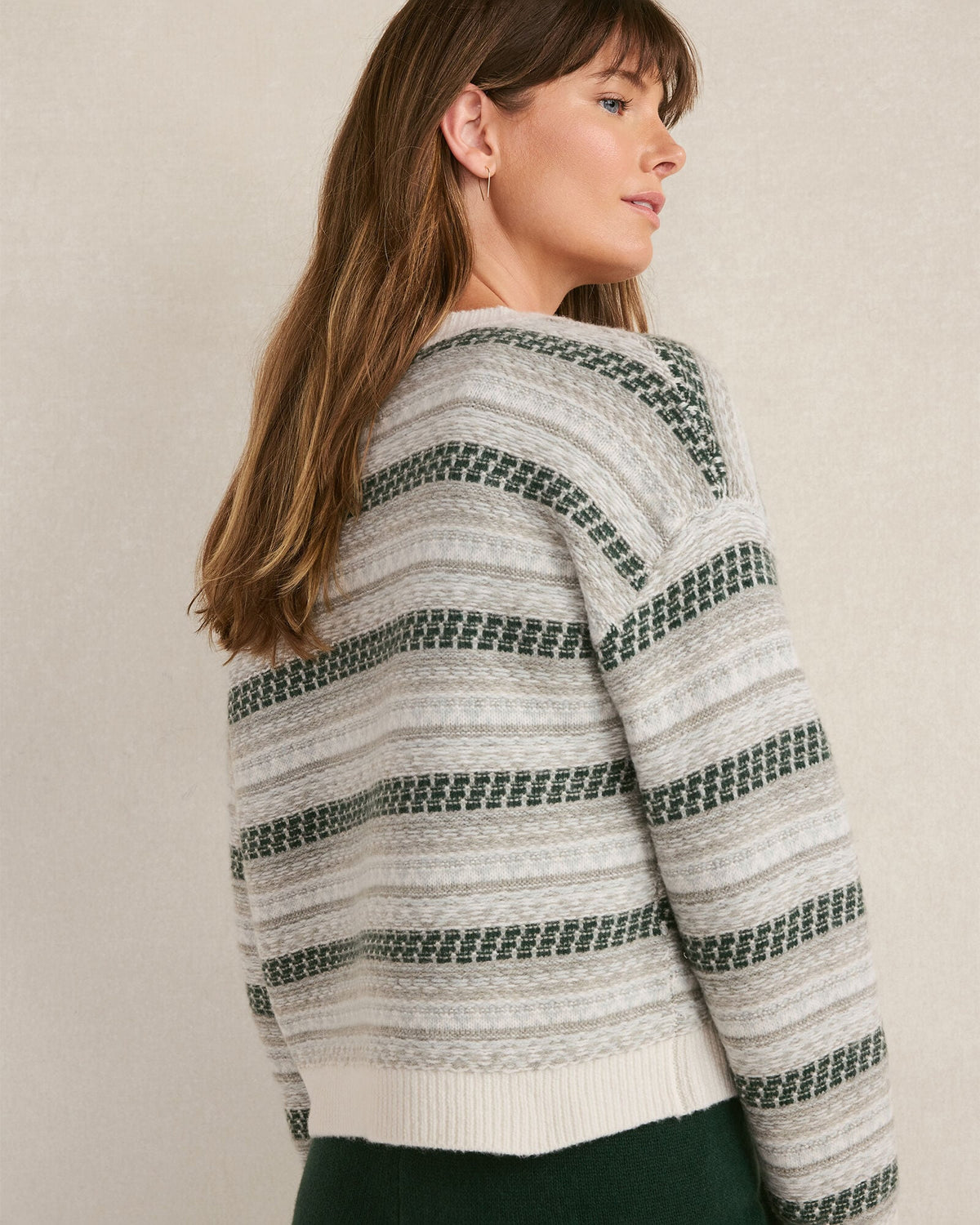 WOOL BLEND FAIR ISLE CARDIGAN | Talbots