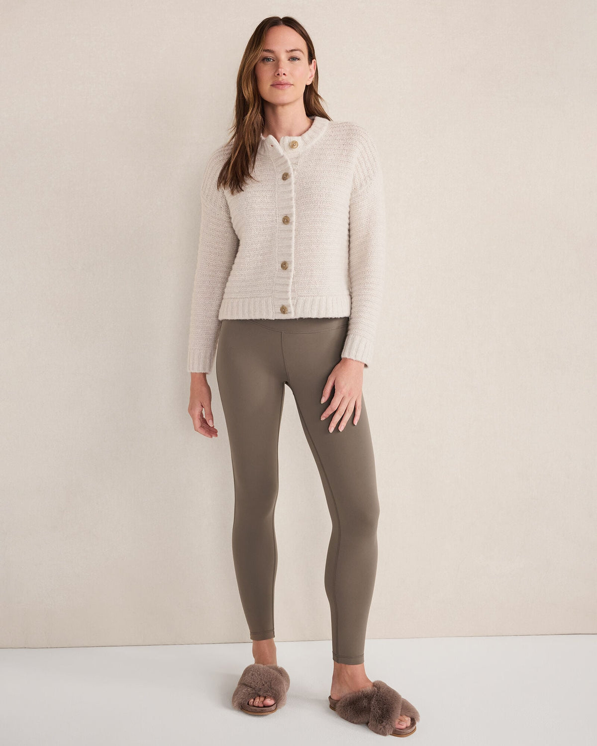 MERINO WOOL CASHMERE LINK STITCH CARDIGAN | Talbots