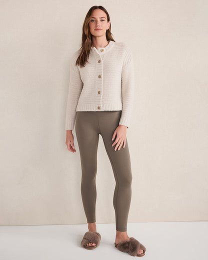 MERINO WOOL CASHMERE LINK STITCH CARDIGAN | Talbots