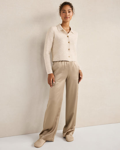 WOOL BLEND SWEATER JACKET | Talbots