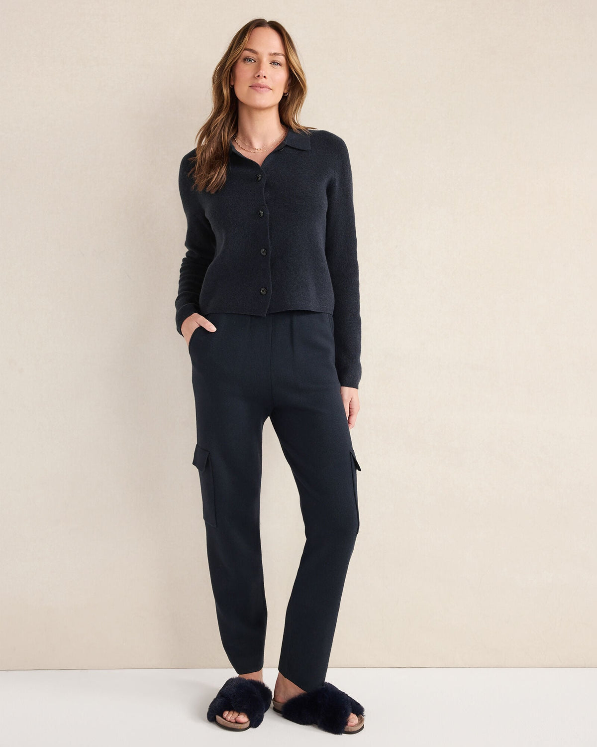 WOOL BLEND SWEATER JACKET | Talbots