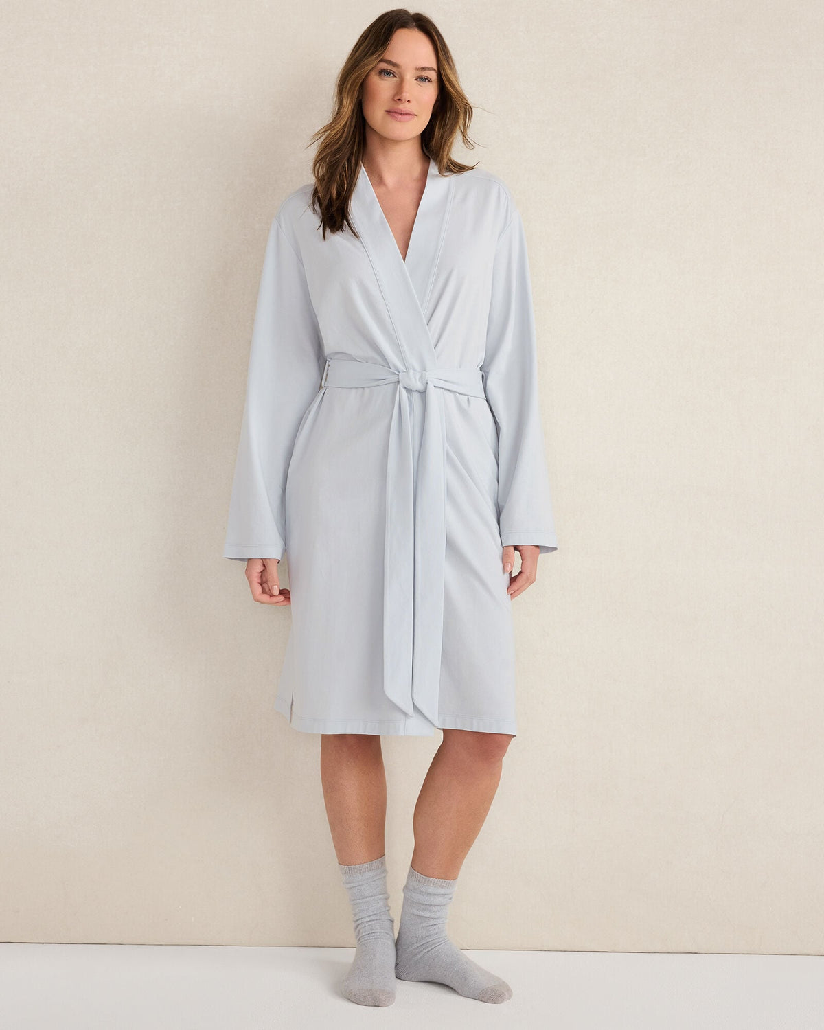 ORGANIC COTTON JERSEY ROBE | Talbots