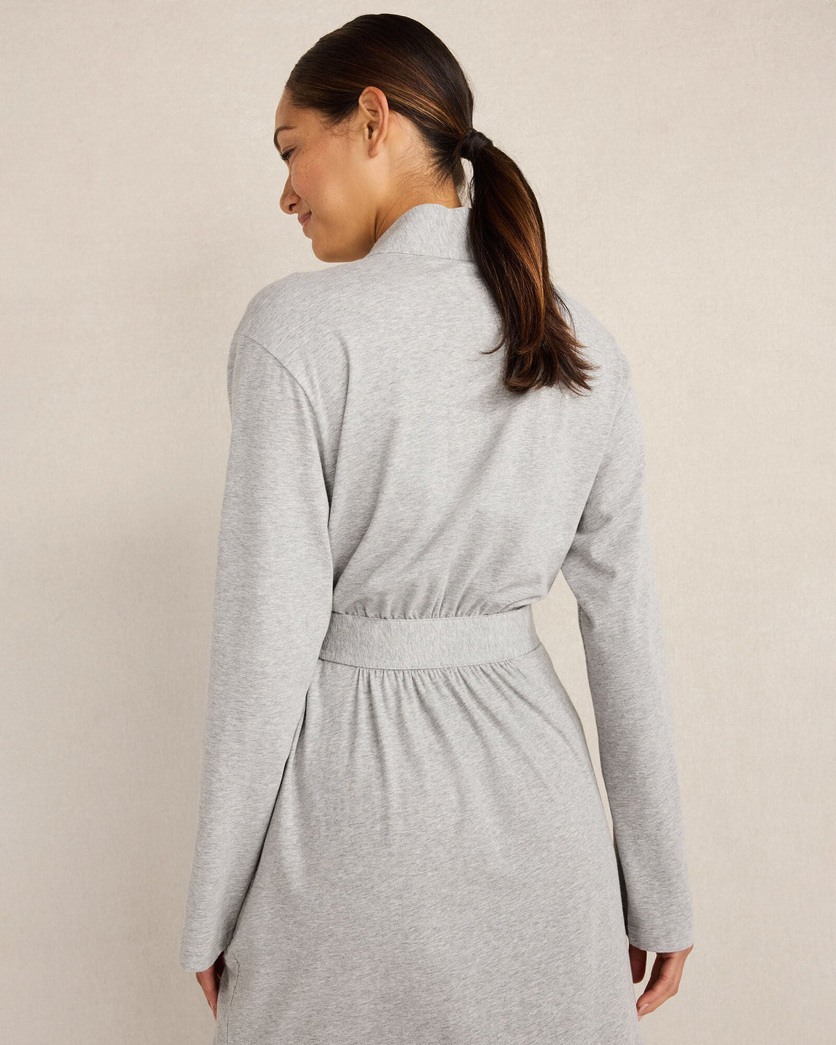 ORGANIC COTTON JERSEY ROBE | Talbots