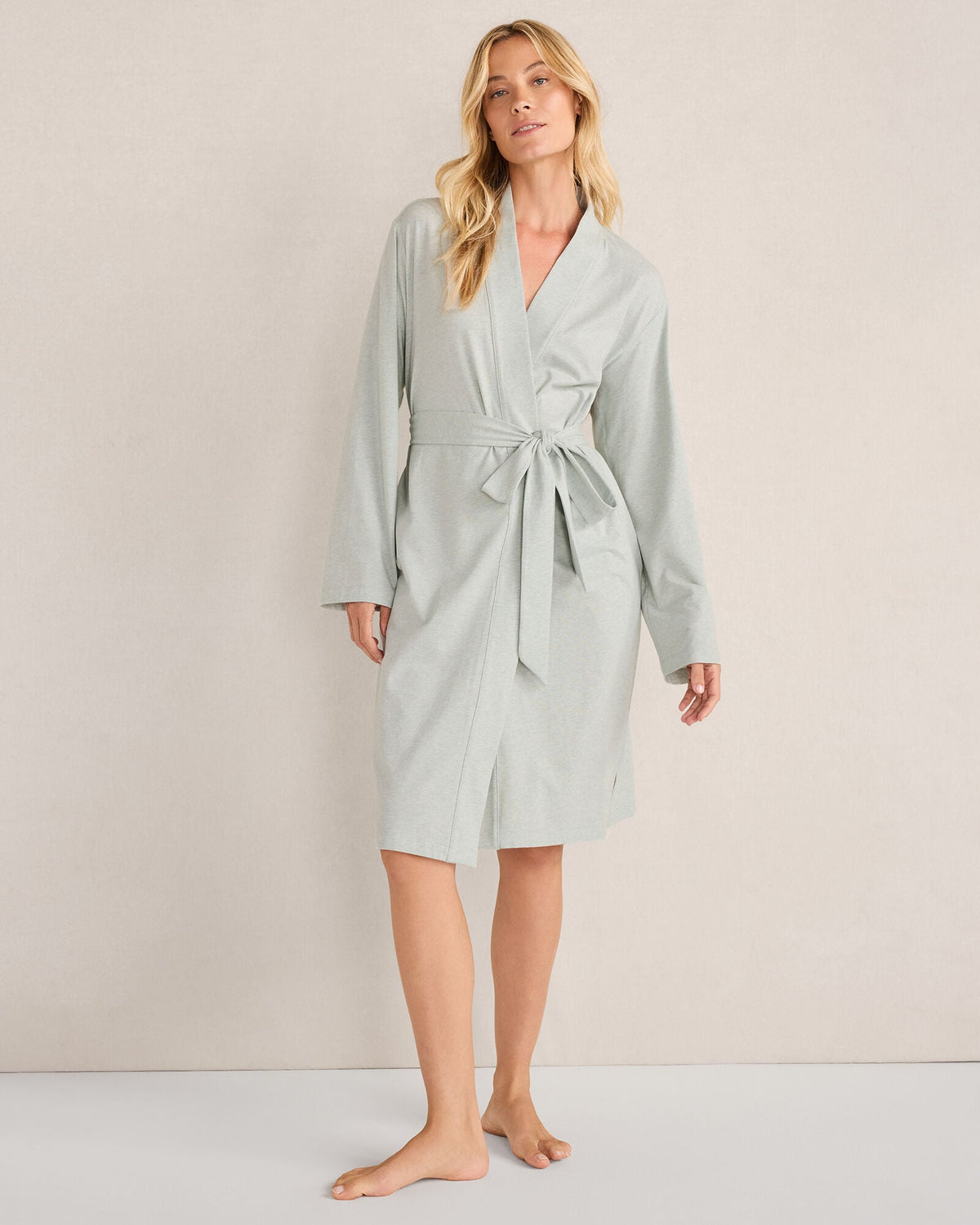 ORGANIC COTTON JERSEY ROBE | Talbots