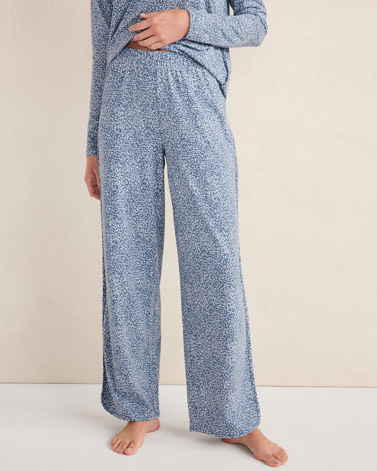 ORGANIC COTTON JERSEY ANIMAL PRINT PAJAMA PANTS | Talbots
