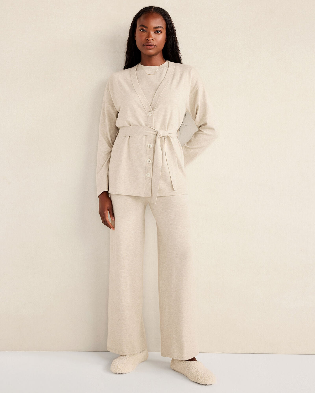 RELAXED JERSEY CARDIGAN | Talbots