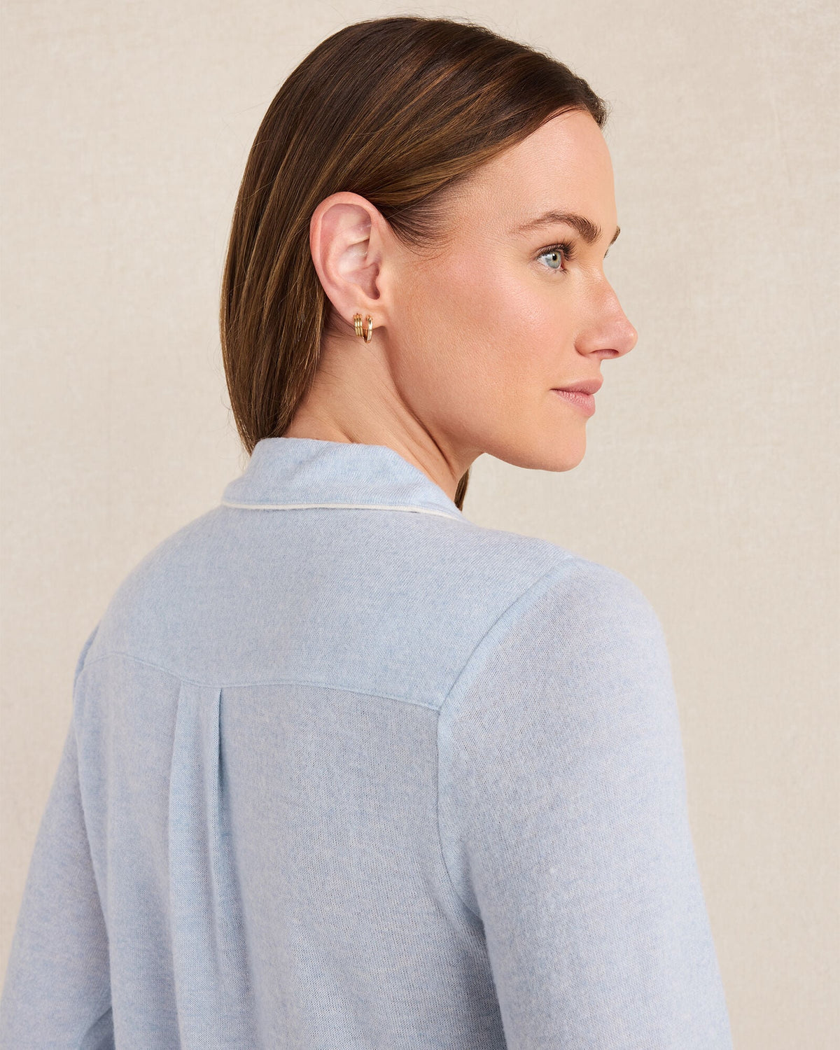 MARLED KNIT PAJAMA TOP | Talbots