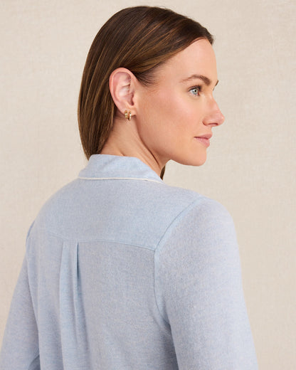 MARLED KNIT PAJAMA TOP | Talbots