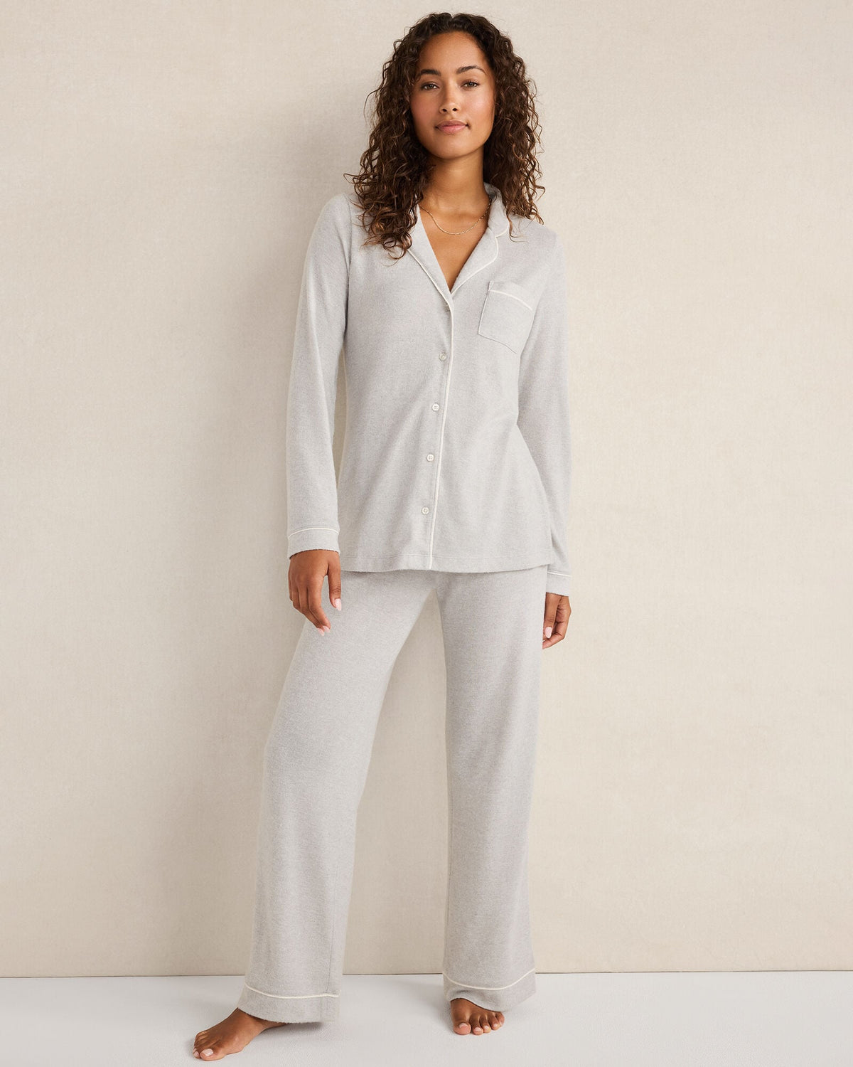 MARLED KNIT PAJAMA TOP | Talbots