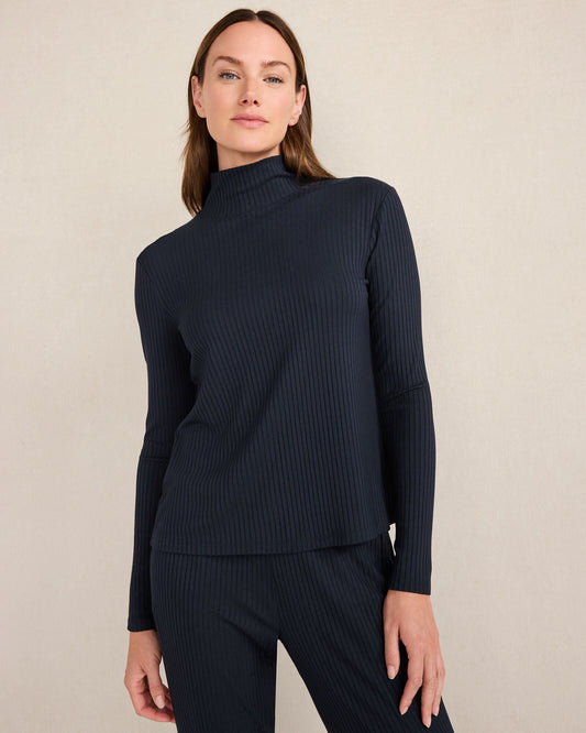 DRAPEY RIB KNIT TURTLENECK | Talbots
