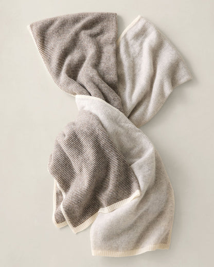FEATHERWEIGHT CASHMERE STRIPED SCARF | Talbots