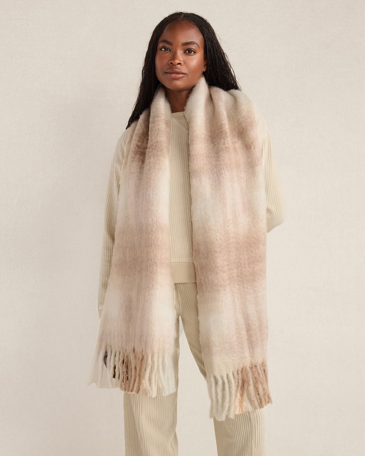 OVERSIZED PLAID SCARF | Talbots