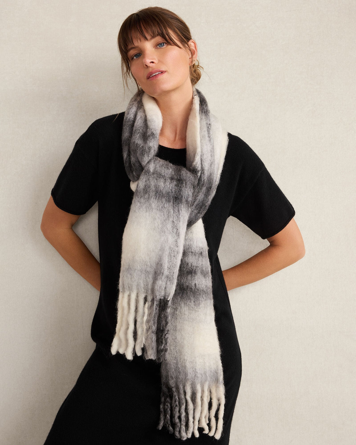 OVERSIZED PLAID SCARF | Talbots