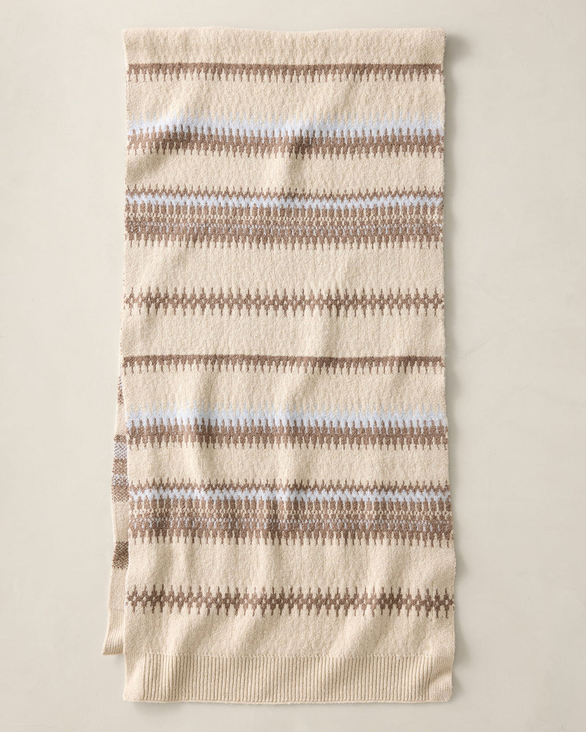 ORGANIC COTTON BLEND FAIR ISLE SCARF | Talbots