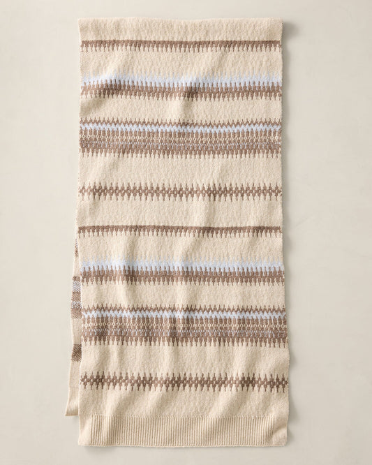 ORGANIC COTTON BLEND FAIR ISLE SCARF | Talbots