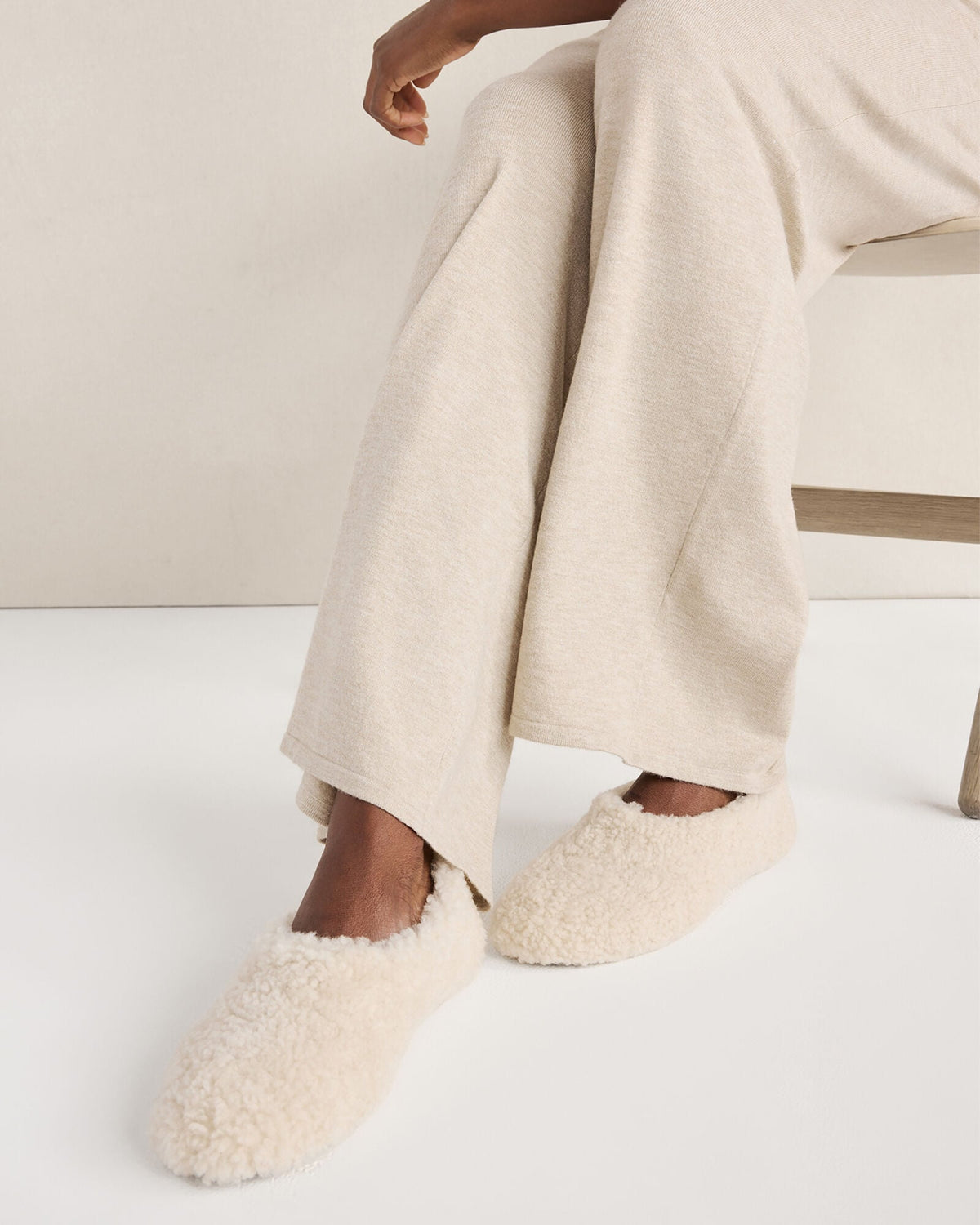 SHEARLING AND SUEDE SLIPPERS | Talbots