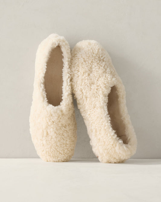 SHEARLING AND SUEDE SLIPPERS | Talbots